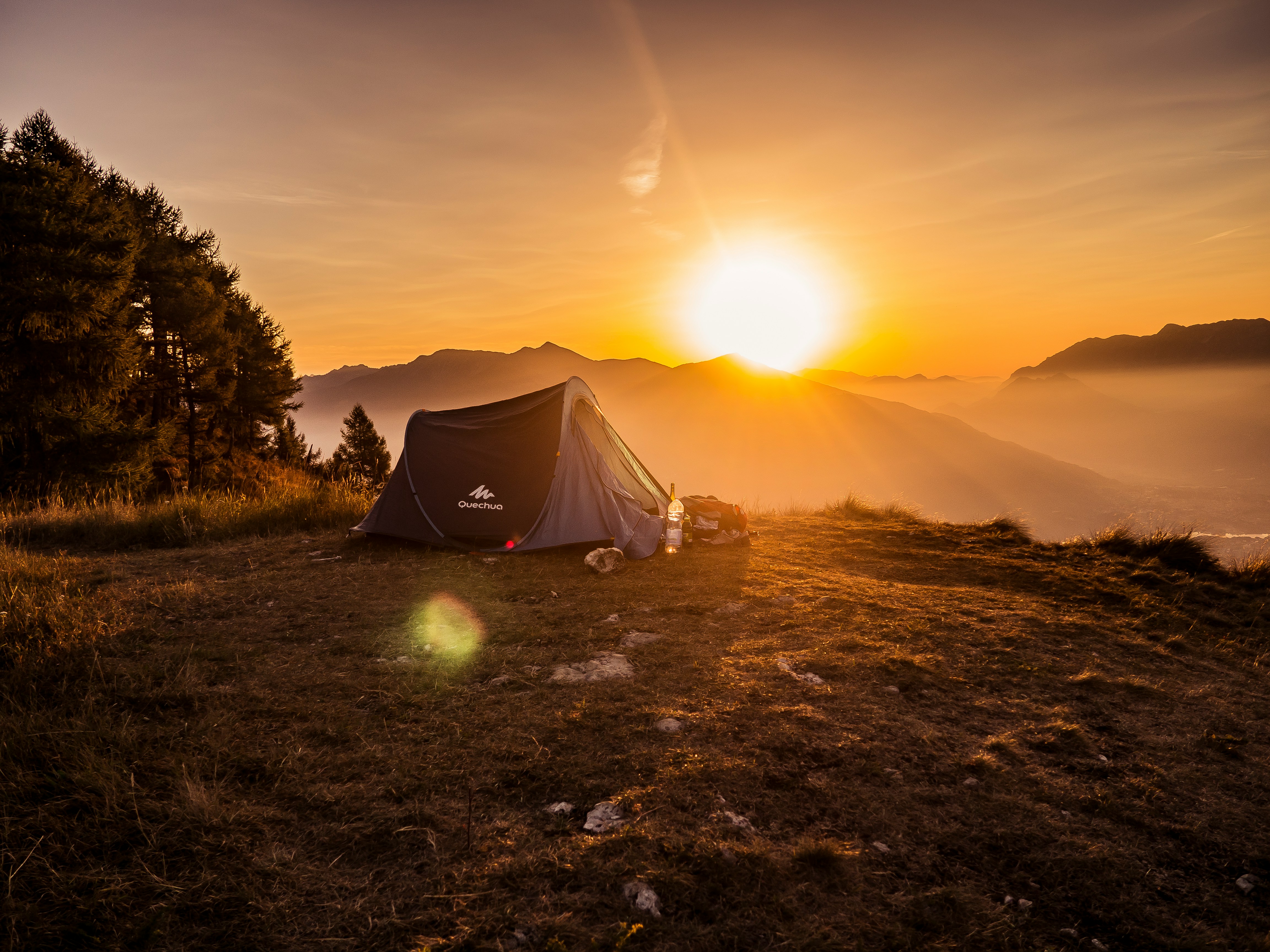 Camping, Sunset